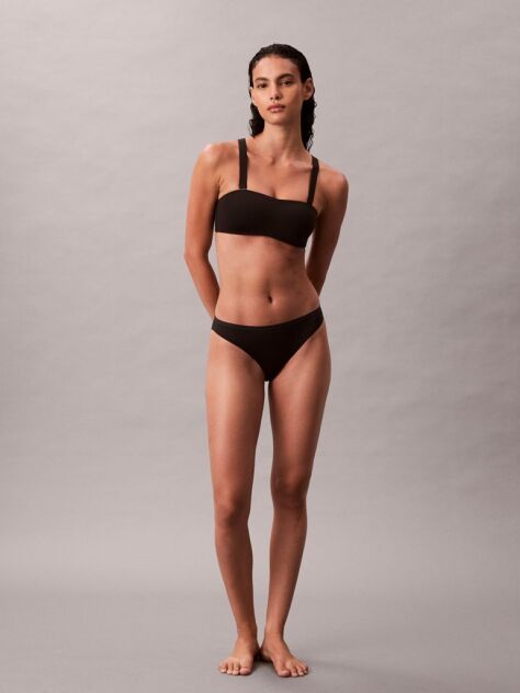 Black Strapless Bandeau Bra - Perfectly Fit  Women