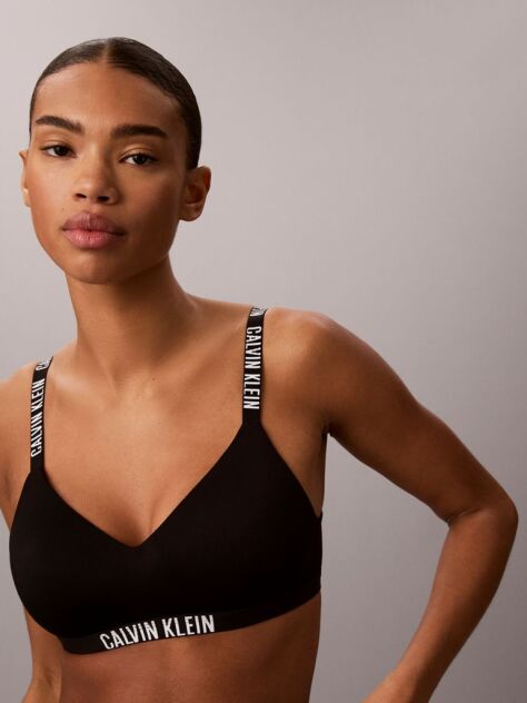 Black Lightly Lined Bralette - Intense Power Micro  Women