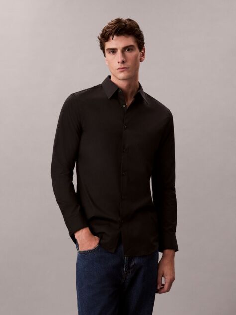 Black Long Sleeve Shirt  Men