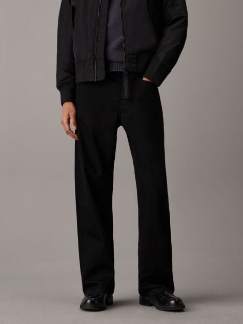 Black 90's Straight Jeans  Men