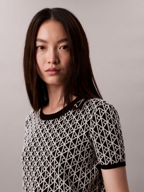 Black Knit Cap Sleeve Baby Tee  Women