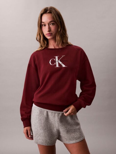 Red Cropped Monogram Sweatshirt  Women