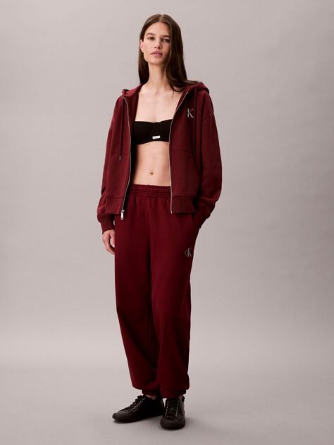 Red Relaxed Monogram Joggers  Women