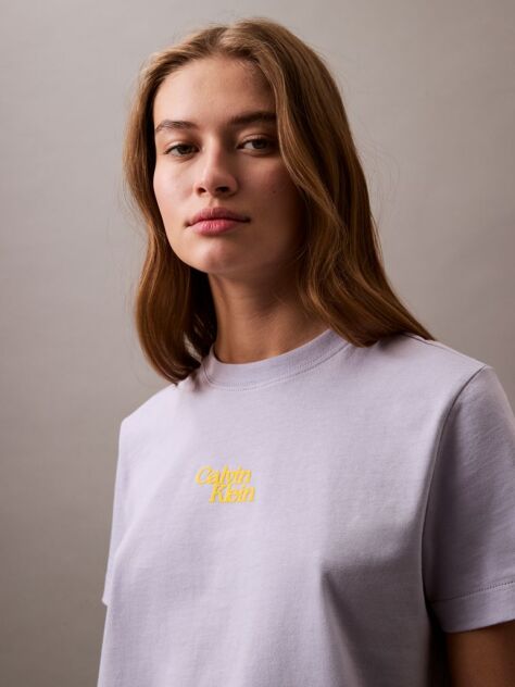 Purple Flock Logo T-shirt  Women