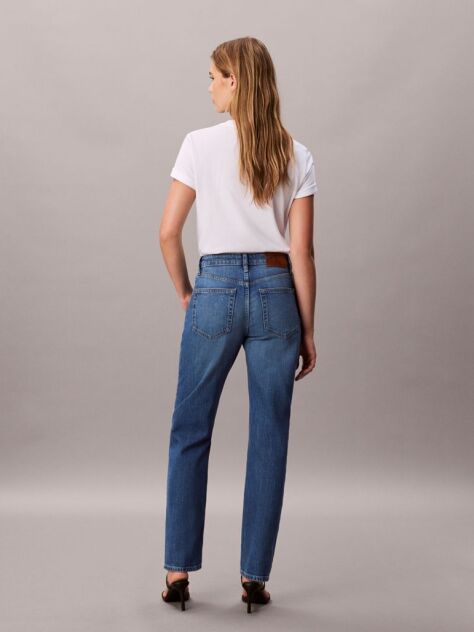 Denim Ψηλόμεσο Τζιν Σε Ίσια Γραμμή  Γυναίκα