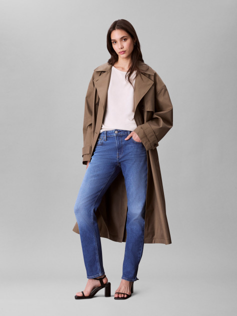 Denim Mid Rise Slim Jeans  Women