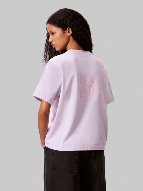 Purple Relaxed Bold Logo Graphic T-Shirt  Women