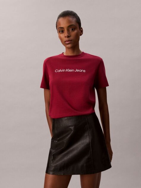 Κόκκινο Κοντομάνικο T-Shirt  Γυναίκα