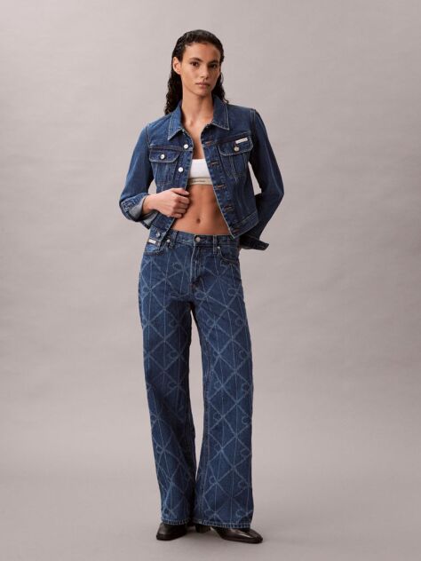 Denim Cropped 90s Denim Jacket  Women