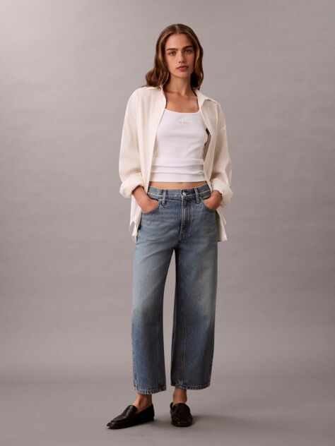 Denim High Rise Culotte Jeans  Women