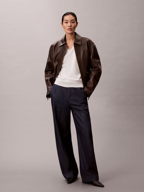 Black Ultra High Denim Trousers  Women