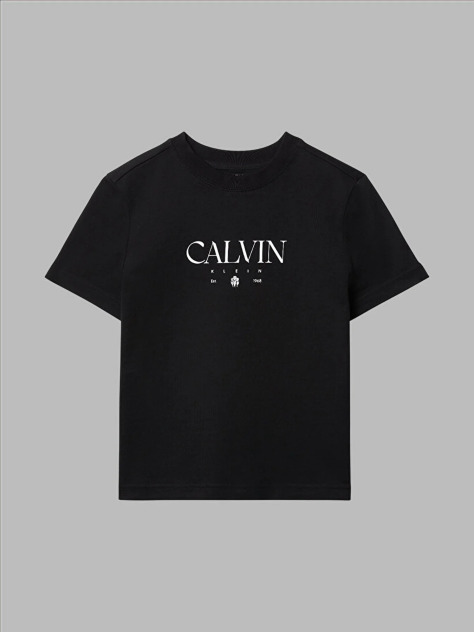 Black Logo Graphic Slim T-Shirt  Women