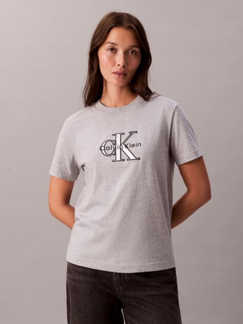 Grey Shine Monologo Graphic Classic T-Shirt  Women