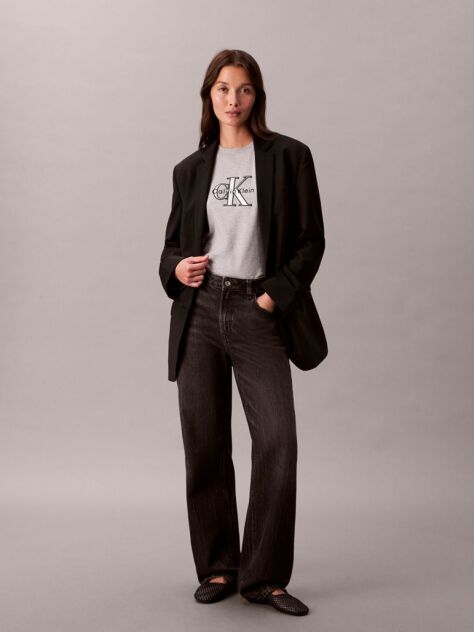 Grey Shine Monologo Graphic Classic T-Shirt  Women