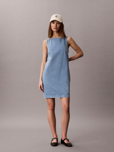 Denim Denim Mini Shift Dress  Women