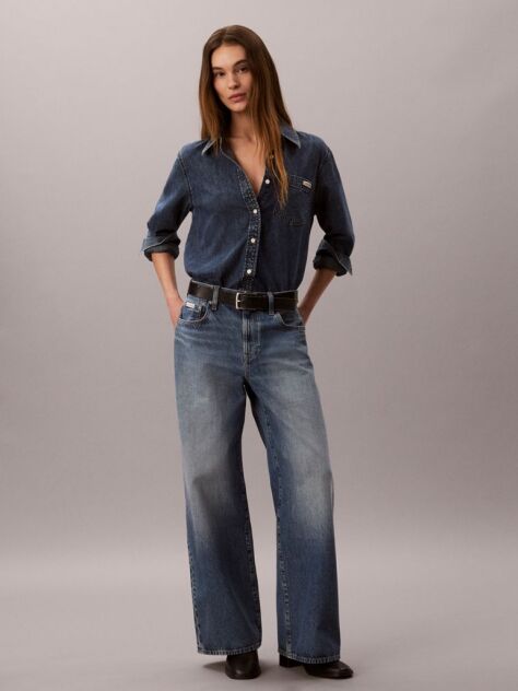 Denim Wide Leg Jeans  Women