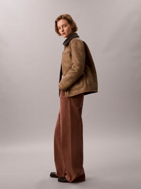 Brown Wide Leg Jeans  Women