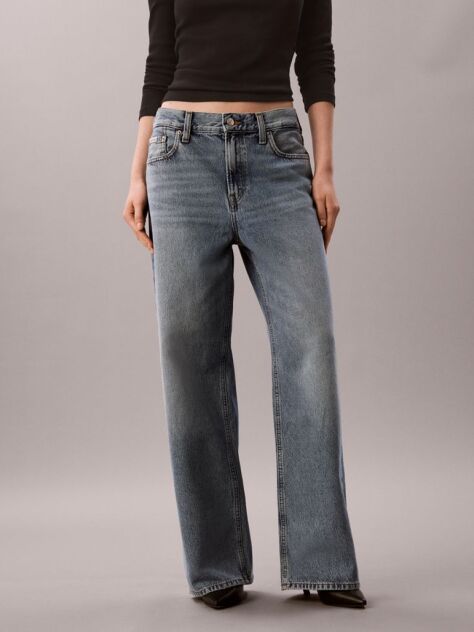 Denim Φαρδύ Τζιν Baggy Με Χαμηλή Μέση  Γυναίκα