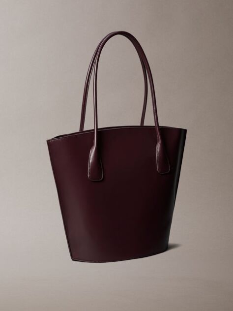 Red Monogram Logo Hardware Tote Bag  Women