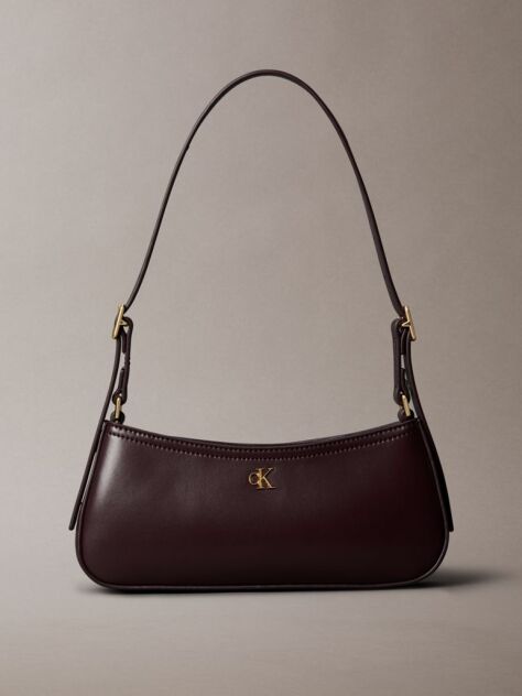 Red Monogram Logo Hardware Shoulder Bag  Women