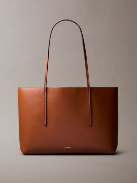 Brown Foil Logo Tote Bag  Women