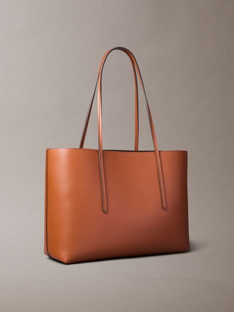 Brown Foil Logo Tote Bag  Women