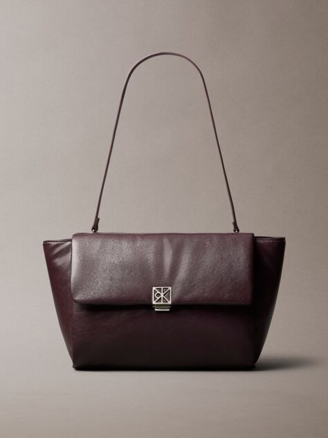 Κόκκινο Επενδεδυμένη Τσάντα Laptop Satchel Με Μεταλλικό Emblem  Γυναίκα