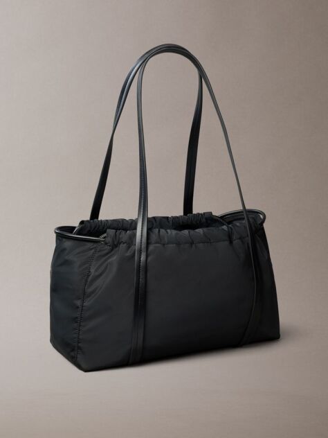 Μαύρο Τσάντα Satchel Με Ανάγλυφο Monologo  Γυναίκα