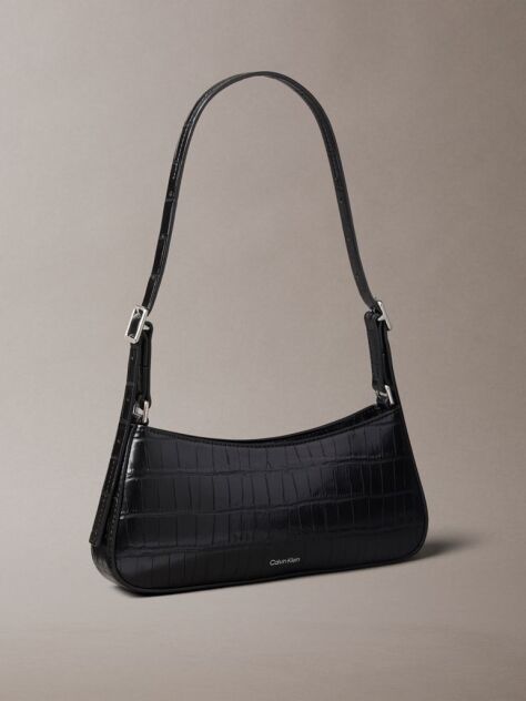 Black Monogram Crocodile Shoulder Bag  Women