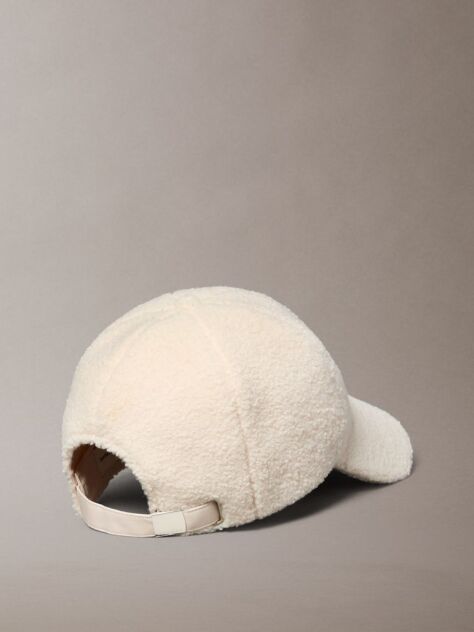 Beige Boucle Baseball Cap  Women