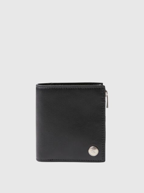 Black Leather Card Holder  Men