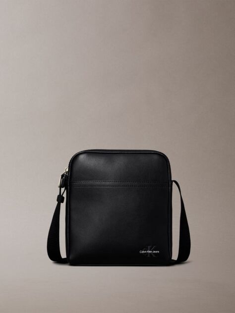 Black Logo Reporter Bag  Men