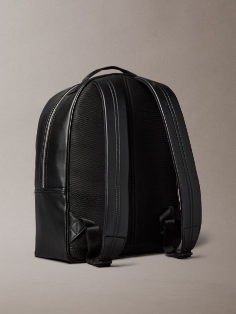 Black Logo Backpack  Men