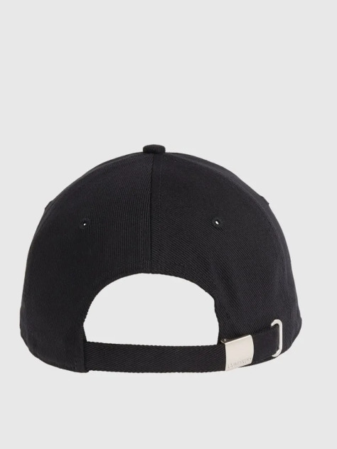 Black Twill Logo Cap  Men