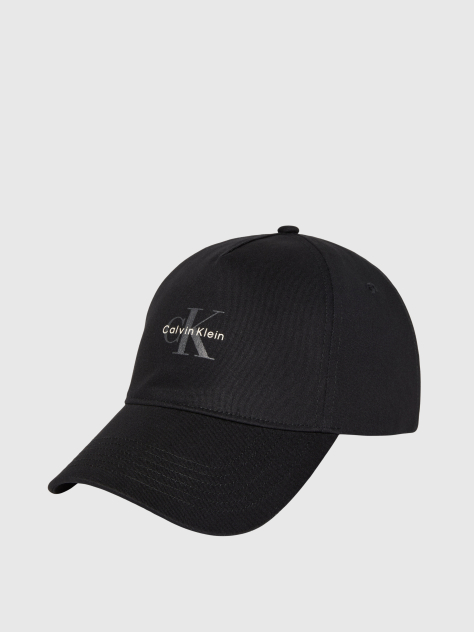 Black Printed Baseball Cap  Men