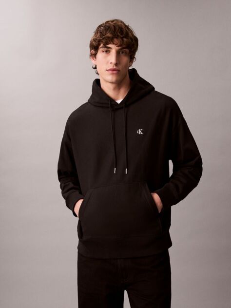 Black Terry Hoodie  Men