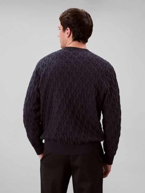 Blue Cotton Jumper  Men