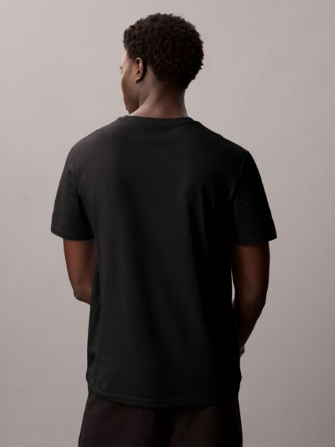 Multi 2 Pack Cotton Badge T-shirts  Men