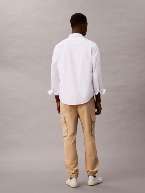 Μπεζ Cargo Παντελόνι Σε Skinny Γραμμή Από Twill  Άνδρας
