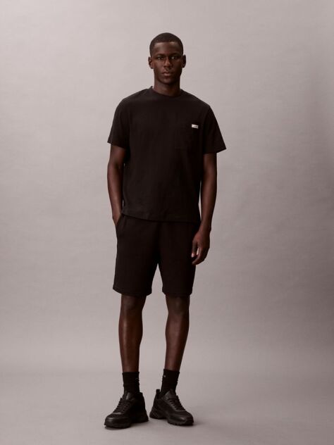 Black Comfort and style every day. Men’s jogger shorts for everyday wear.  Men