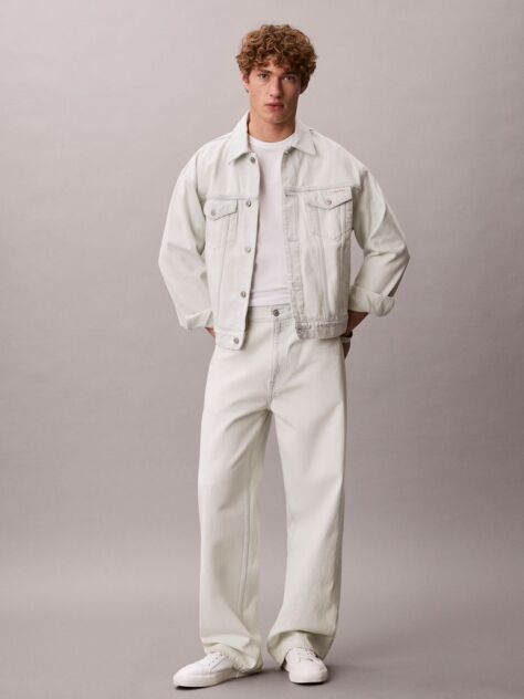 White Baggy Jeans  Men