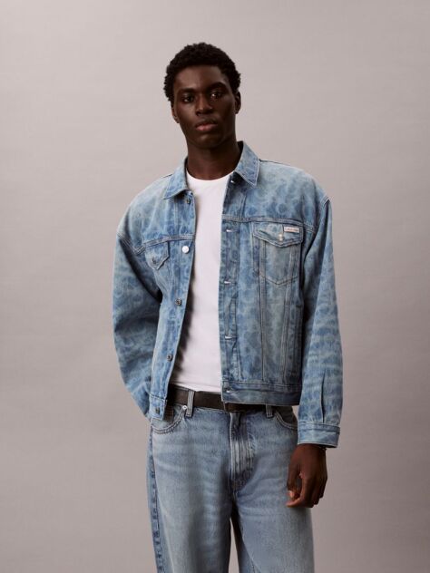 Denim 90s Logo Denim Jacket  Men