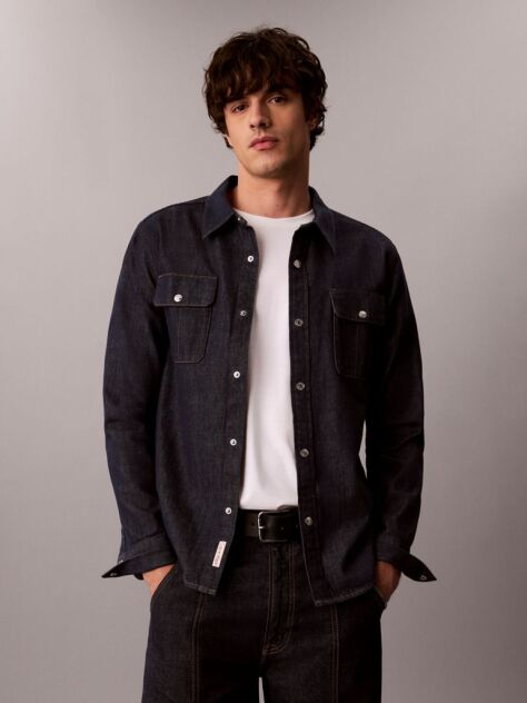 Denim Western Denim Shirt  Men