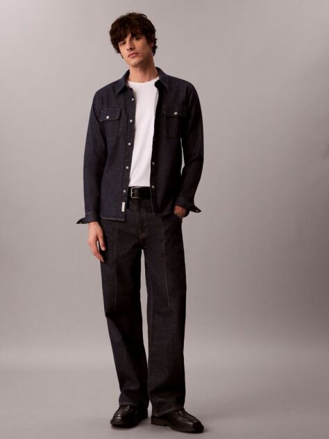 Denim Western Denim Shirt  Men