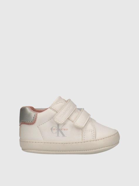 Λευκό Βρεφικά Sneakers Με Velcro Και Χαμηλό Κόψιμο  Κορίτσι