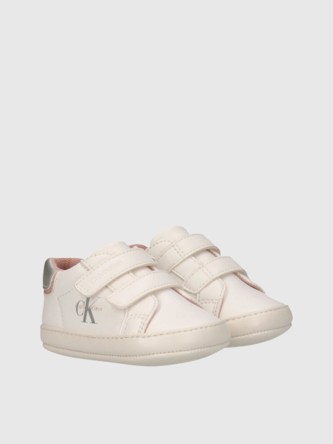 Λευκό Βρεφικά Sneakers Με Velcro Και Χαμηλό Κόψιμο  Κορίτσι