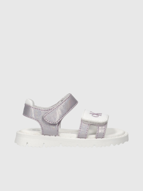 Silver Velcro Sandal  Girls