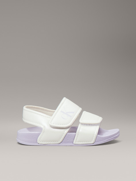 White Velcro Sandal  Girls