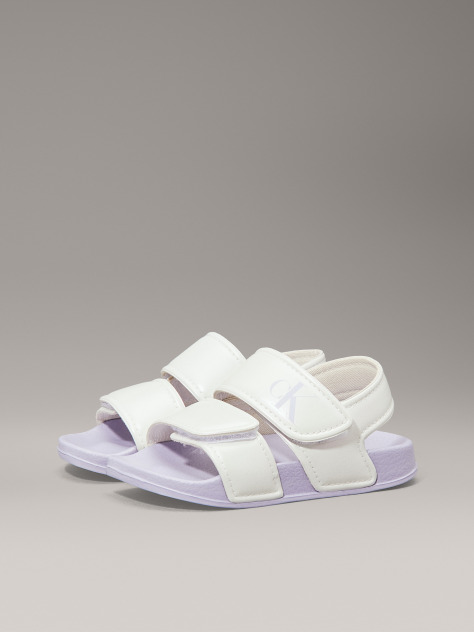 White Velcro Sandal  Girls