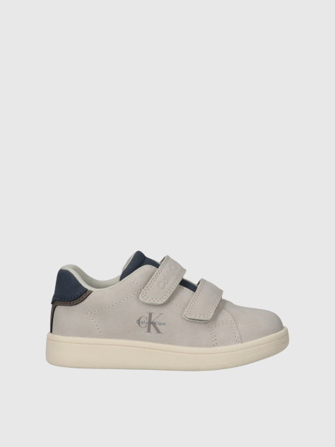 Γκρι Παιδικά Sneakers Με Velcro Και Χαμηλό Κόψιμο  Παιδικό Unisex